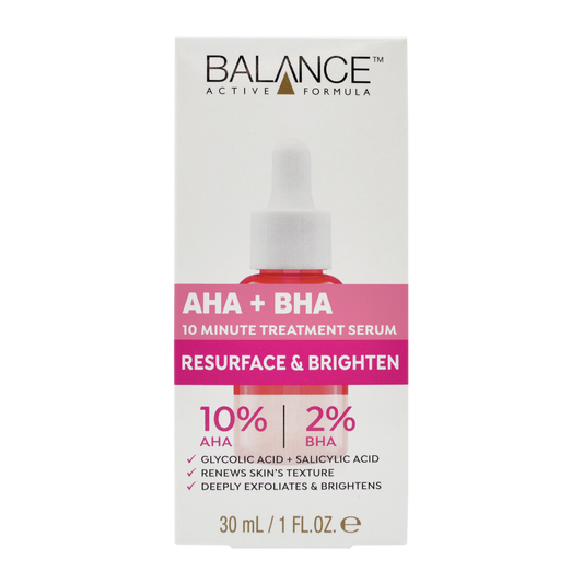 AHA 10% + BHA 2% Retexturising Serum 30ml - Balance Active Formula