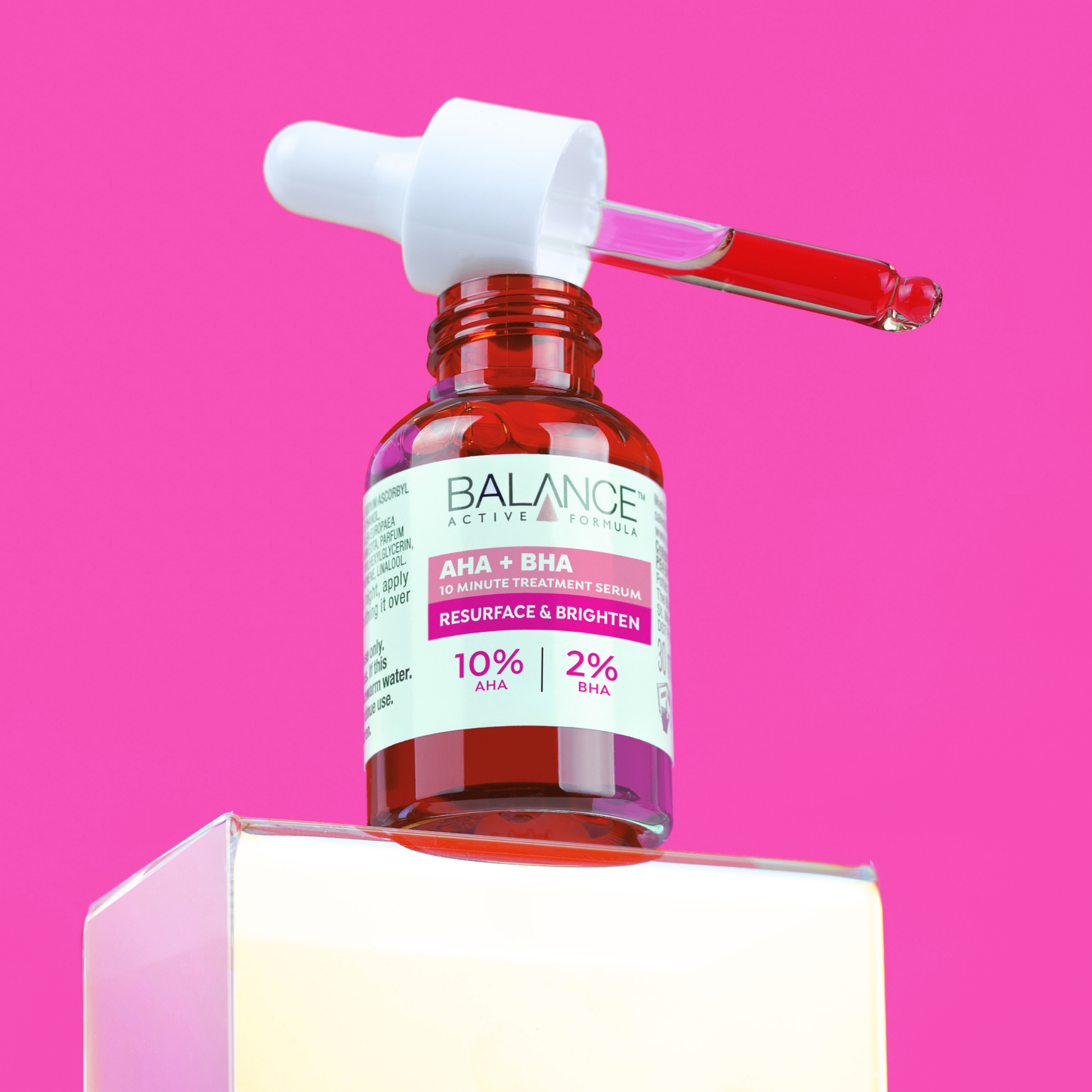 AHA 10% + BHA 2% Retexturising Serum 30ml - Balance Active Formula
