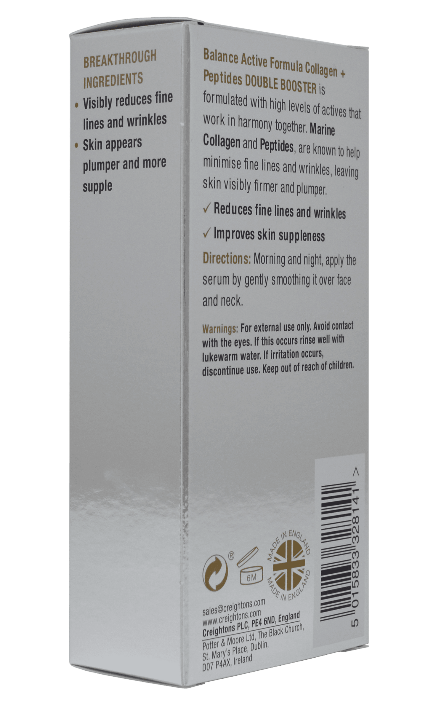 COLLAGEN + 2.5% PEPTIDE SOLUTION BOOSTER - Balance Active Formula