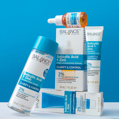 Balance Active Formula Salicylic Acid & Zinc Pore Minimising Serum 30ml - Balance Active Formula