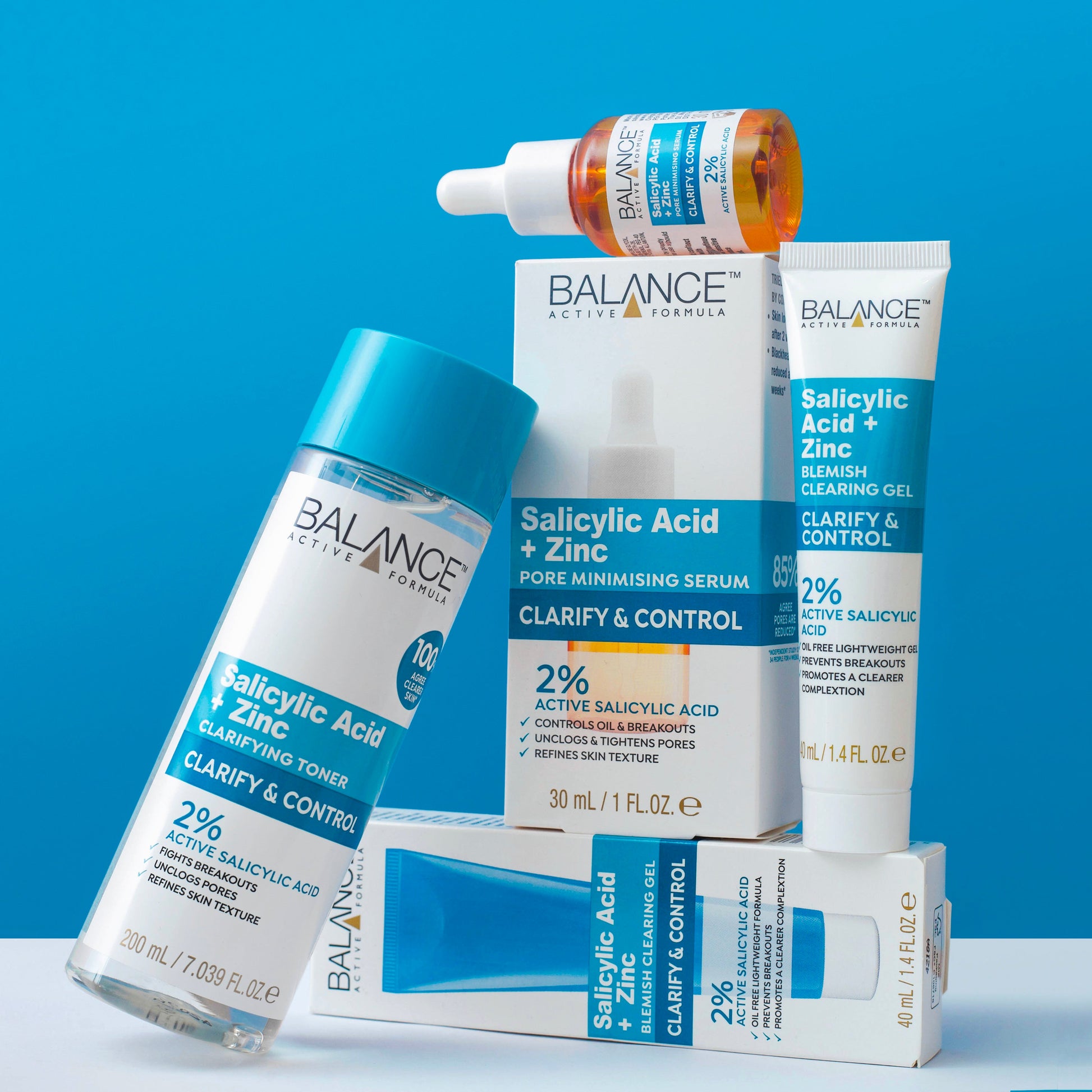 Balance Active Formula Salicylic Acid + Zinc Clarifying Toner 200ml - Balance Active Formula