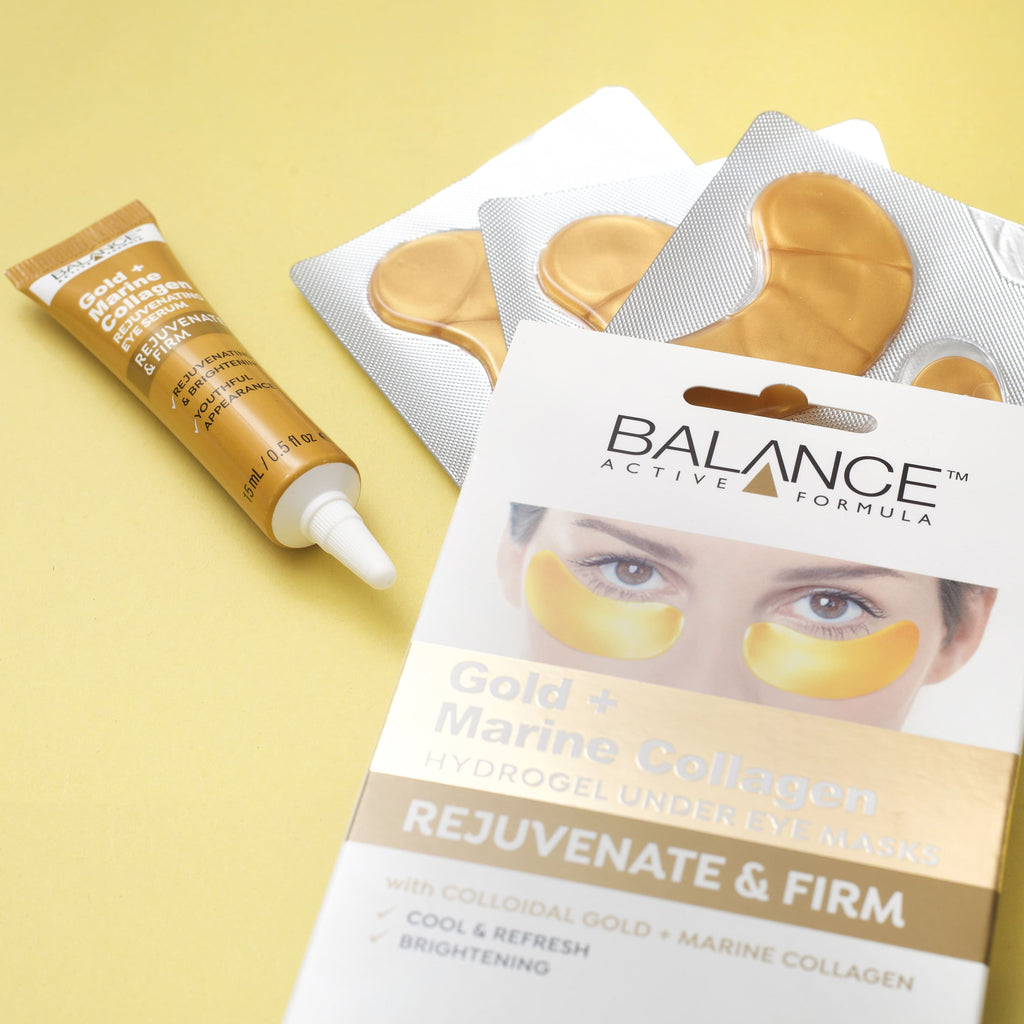 Skincare Gold + Marine Collagen Hydrogel Under Eye Masks Balance