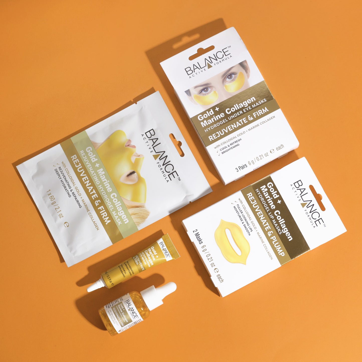 Balance Active Skincare Gold + Marine Collagen Hydrogel Under Eye Masks - Balance Active Formula