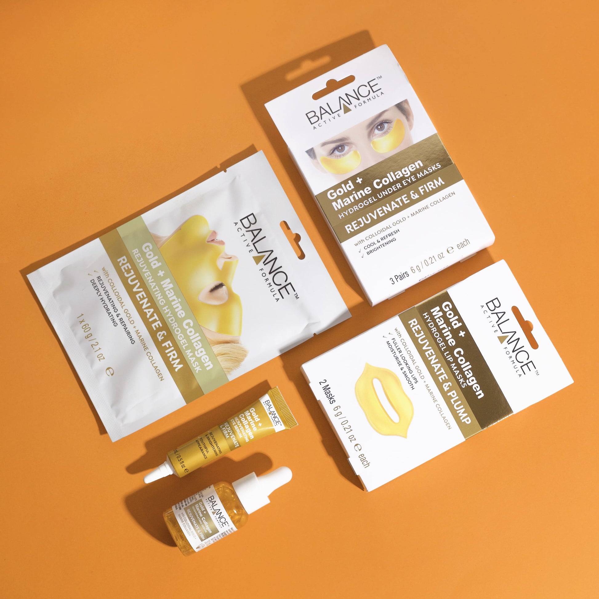 Balance Active Skincare Gold + Marine Collagen Hydrogel Under Eye Masks - Balance Active Formula